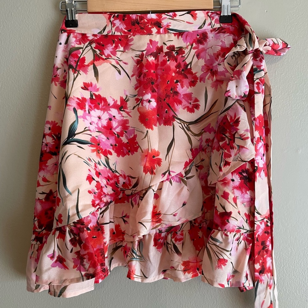 Floral wrap skirt by Smak Parlour, size 1x